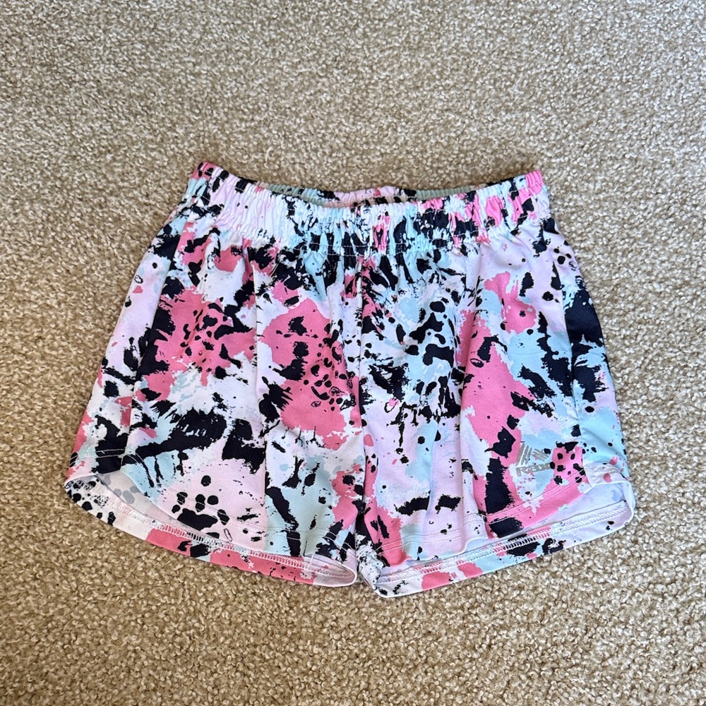 Stylish Girls RBX Athletic Shorts in Pink and Black